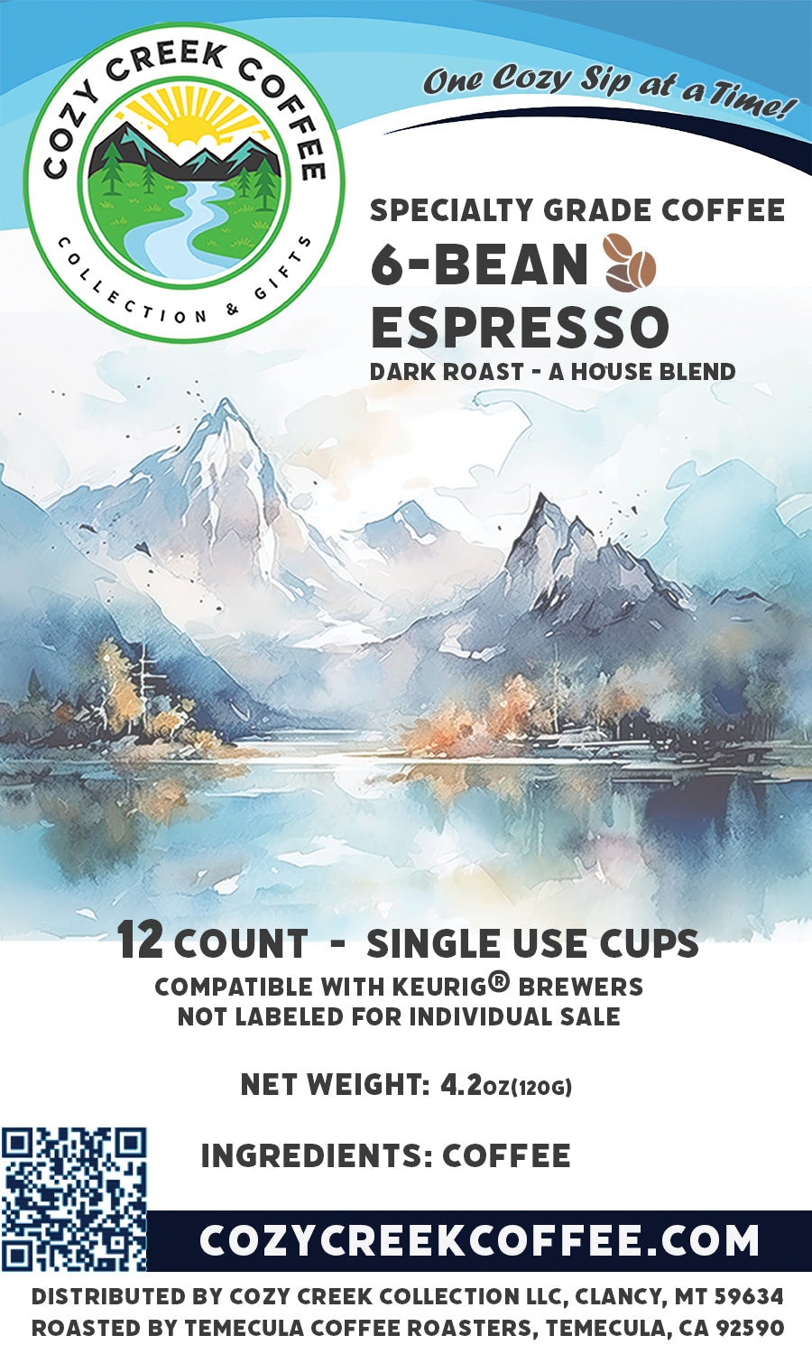 6-Bean Espresso Blend (Single-Use Pods)