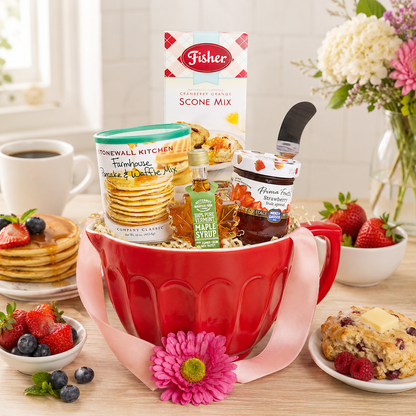 Homemade Breakfast Mixing Bowl Gift Basket