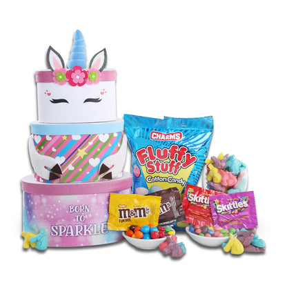 Born to Sparkle Unicorn Gift Tower