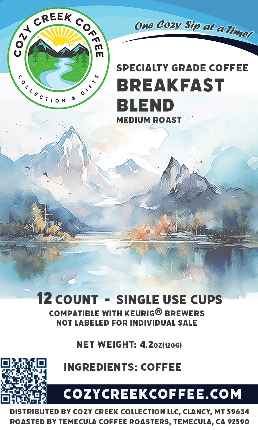 Breakfast Blend (Single-Use Pods)